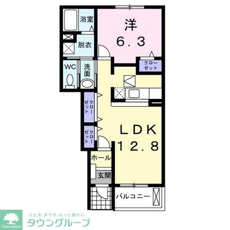 サンリットBの物件間取画像